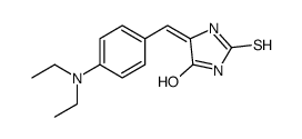 5-(4-二乙氨基亚苄基)-2-硫代氧基-咪唑烷-4-酮结构式