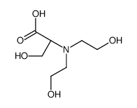 (2S)-2-[bis(2-hydroxyethyl)amino]-3-hydroxypropanoic acid Structure