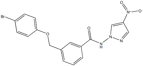 3-[(4-bromophenoxy)methyl]-N-{4-nitro-1H-pyrazol-1-yl}benzamide picture