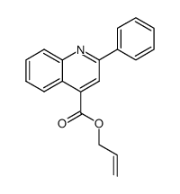 2-Phenyl-4-quinolinecarboxylic acid 2-propenyl ester structure