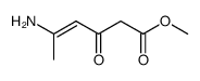 5-Amino-3-oxo-4-hexenoic acid methyl ester结构式