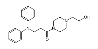 1-[4-(2-hydroxyethyl)piperazin-1-yl]-3-(N-phenylanilino)propan-1-one结构式