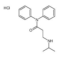 N,N-diphenyl-3-(propan-2-ylamino)propanamide,hydrochloride Structure