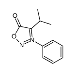 3-phenyl-4-propan-2-yloxadiazol-3-ium-5-olate结构式