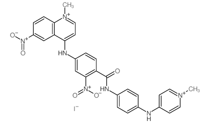 4-[(1-methyl-6-nitro-3,4,4a,5,6,7,8,8a-octahydro-2H-quinolin-4-yl)amino]-N-[4-[(1-methylpyridin-4-yl)amino]cyclohexyl]-2-nitro-cyclohexane-1-carboxamide结构式