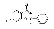 N-Phenylsulfonyl-p-bromphenylseleniuimidoylchlorid Structure