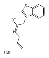 2-(1,3-benzothiazol-3-ium-3-yl)-N-prop-2-enylacetamide,bromide Structure