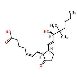 11-deoxy-16,16-dimethyl Prostaglandin E2结构式