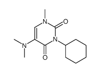 3-Cyclohexyl-5-(dimethylamino)-1-methyluracil结构式