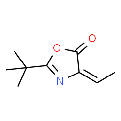 5(4H)-Oxazolone,2-(1,1-dimethylethyl)-4-ethylidene-(9CI) Structure