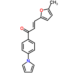 (E)-3-(5-METHYL-2-FURYL)-1-[4-(1H-PYRROL-1-YL)PHENYL]-2-PROPEN-1-ONE结构式