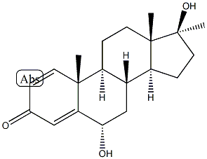 6α-hydroxy Methandienone (6α-hydroxy Methandrostenolone) Structure
