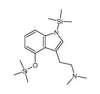 N,N-Dimethyl-1-(trimethylsilyl)-4-[(trimethylsilyl)oxy]-1H-indole-3-ethanamine结构式