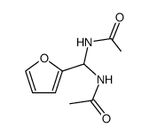 N-[acetylamino(2-furyl)methyl]-acetamide Structure