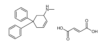 (E)-but-2-enedioic acid,N-methyl-5,5-diphenylcyclohex-2-en-1-amine Structure