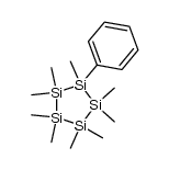 nonamethylphenylcyclopentasilan Structure