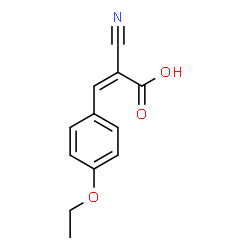 2-Propenoicacid,2-cyano-3-(4-ethoxyphenyl)-(9CI)结构式