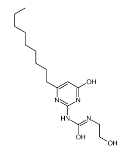 1-(2-hydroxyethyl)-3-(6-nonyl-4-oxo-1H-pyrimidin-2-yl)urea Structure