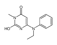 6-(N-ethylanilino)-3-methyl-1H-pyrimidine-2,4-dione结构式
