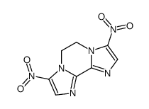 3,8-dinitro-5,6-dihydrodiimidazo[1,3-b:1',3'-e]pyrazine结构式