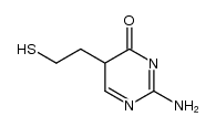 2-amino-5-(2-mercapto-ethyl)-3H-pyrimidin-4-one Structure