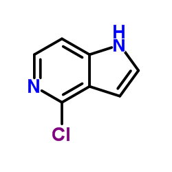 4-氯-1H-吡咯并[3,2-c]吡啶结构式