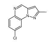 8-chloro-2-methylpyrazoloquinoxaline Structure