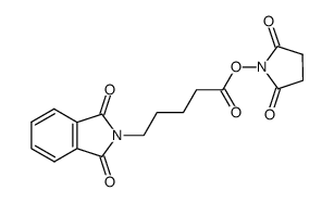 5-(1,3-Dioxo-1,3-dihydro-isoindol-2-yl)-pentanoic acid 2,5-dioxo-pyrrolidin-1-yl ester结构式