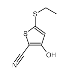 5-ethylsulfanyl-3-hydroxythiophene-2-carbonitrile Structure