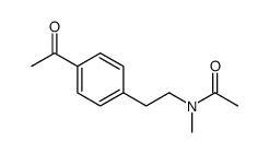 N-[2-(4-acetylphenyl)ethyl]-N-methylacetamide结构式
