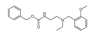 {2-[ethyl-(2-methoxy-benzyl)amino]-ethyl}carbamic acid benzyl ester Structure