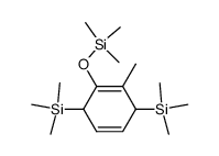 1-Methyl-3,6-bis-trimethylsilanyl-2-trimethylsilanyloxy-cyclohexa-1,4-diene结构式
