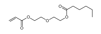 2-(2-prop-2-enoyloxyethoxy)ethyl hexanoate结构式