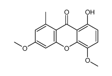 8-hydroxy-3,5-dimethoxy-1-methylxanthen-9-one结构式