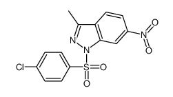 1-(4-chlorophenyl)sulfonyl-3-methyl-6-nitroindazole Structure