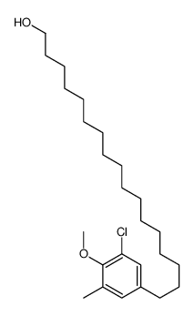 17-(3-chloro-4-methoxy-5-methylphenyl)heptadecan-1-ol结构式