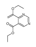 ethyl 4-(1-ethoxyethenyl)pyrimidine-5-carboxylate Structure