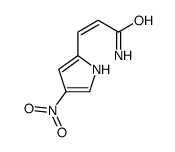 3-(4-nitro-1H-pyrrol-2-yl)prop-2-enamide结构式