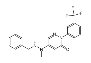 5-(N'-benzyl-N-methyl-hydrazino)-2-(3-trifluoromethyl-phenyl)-2H-pyridazin-3-one Structure