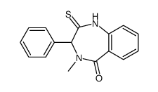4-methyl-3-phenyl-2-thioxo-1,2,3,4-tetrahydro-benzo[e][1,4]diazepin-5-one Structure