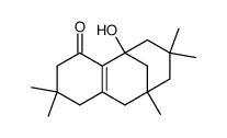 2,3,5,6,7,8,9,10-Octahydro-5-hydroxy-2,2,7,7,9-pentamethyl-5,9-methanobenzocycloocten-4(1H)-one结构式