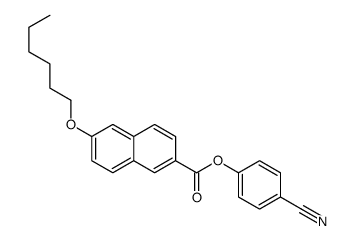 (4-cyanophenyl) 6-hexoxynaphthalene-2-carboxylate Structure