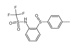 C,C,C-Trifluoro-N-[2-(toluene-4-sulfinyl)-phenyl]-methanesulfonamide Structure