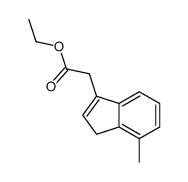 ethyl 2-(4-methyl-3H-inden-1-yl)acetate结构式