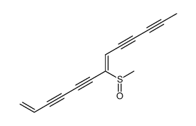 (Z)-7-methanesulfinyl-trideca-1,7-diene-3,5,9,11-tetrayne结构式