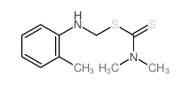 N,N-dimethyl-1-[[(2-methylphenyl)amino]methylsulfanyl]methanethioamide结构式