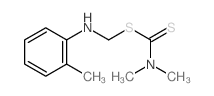 N,N-dimethyl-1-[[(2-methylphenyl)amino]methylsulfanyl]methanethioamide Structure