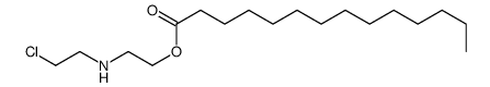 2-(2-chloroethylamino)ethyl tetradecanoate结构式