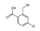 2-(bromomethyl)-4-chlorobenzoic acid Structure