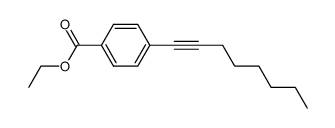 ethyl 4-(octyn-1-yl)benzoate结构式